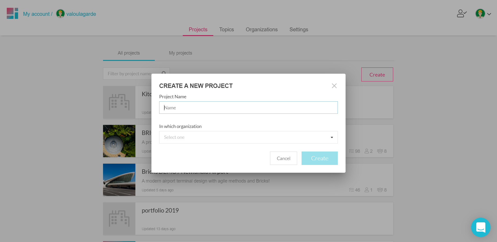 Create a new project